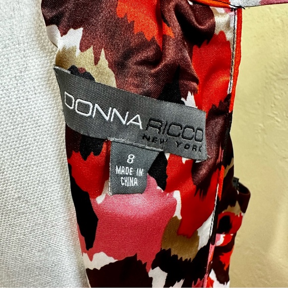 Donna Ricco 100% silk colorful dress - Picture 9 of 9